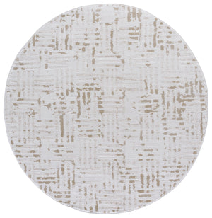 Safavieh Slate Refined Ivory Taupe Abstract Rug — Low-Medium Pile, Durable Power-Loomed Blend For Homes 5'-3" x 7'-6" SLA719E-5