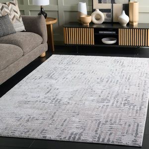 Safavieh Slate Modern Light Grey Runner Rug, Power-Loomed Turkish Construction, Low-Profile Durable Design 2'-0" x 8'-0" SLA719F-28