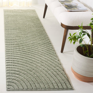 Safavieh Selena Low-Profile Green Area Rug — Durable Power-Loomed Polypropylene With Sisal Accents, Easy Care 8'-0" x 8'-0" SLE664Y-8SQ