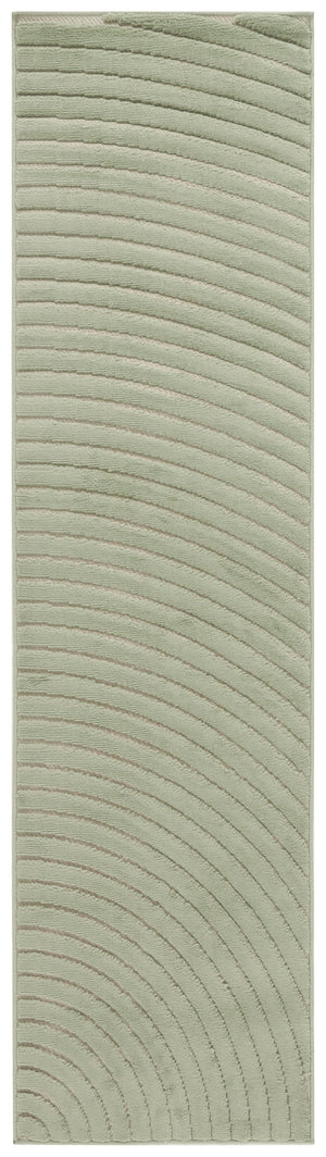 Safavieh Selena Modern Green Geometric Area Rug — Low-Profile Durable Power-Loomed Polypropylene Accent Mat 3'-0" x 5'-0" SLE664Y-3