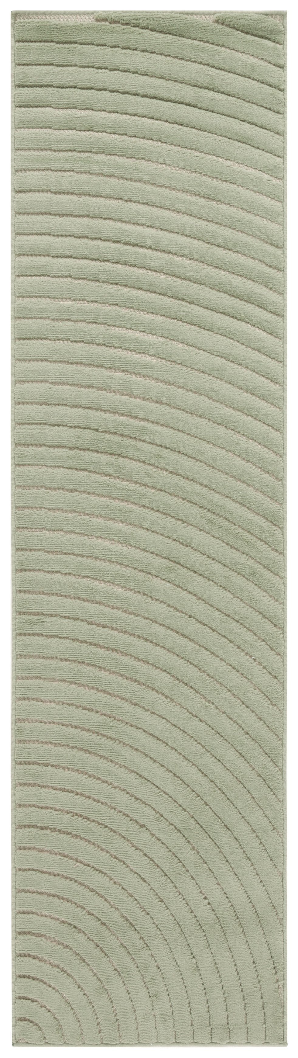 Safavieh Selena Turkish Power-Loomed Green Area Rug — Low-Profile Durable Polypropylene With Modern Geometric Appeal 10'-0" x 14'-0" SLE664Y-10