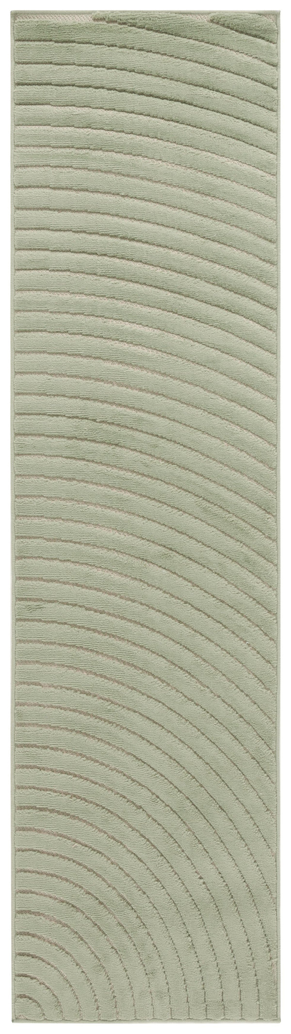 Safavieh Selena Low-Profile Green Area Rug — Durable Power-Loomed Polypropylene With Sisal Accents, Easy Care 8'-0" x 8'-0" SLE664Y-8SQ