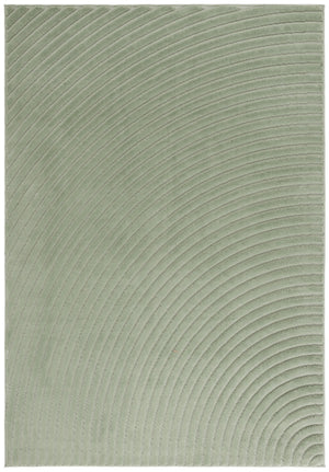 Safavieh Selena Low-Profile Green Area Rug — Durable Power-Loomed Polypropylene With Sisal Accents, Easy Care 8'-0" x 8'-0" SLE664Y-8SQ