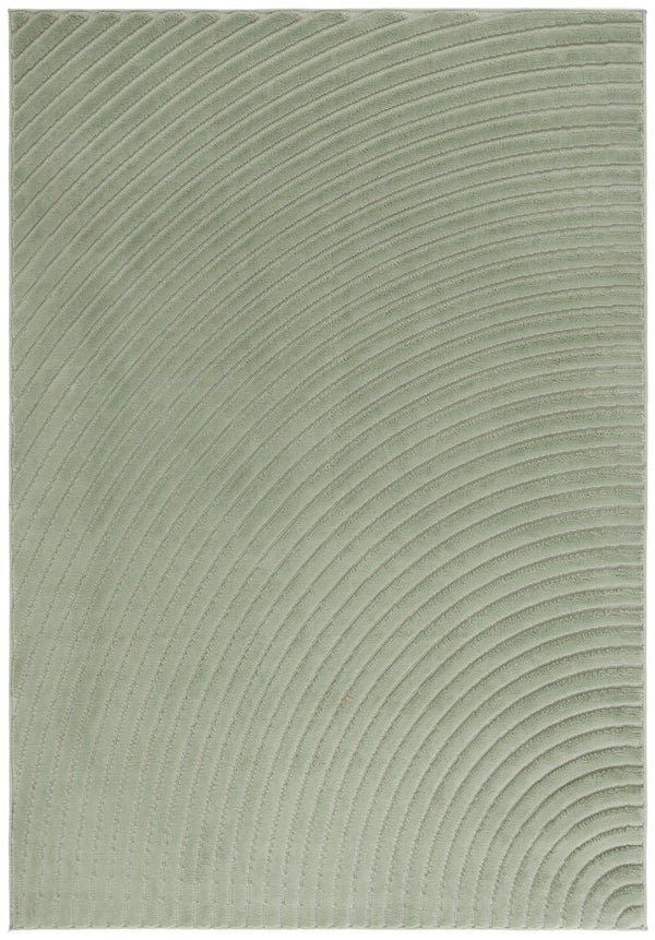 Safavieh Selena Low-Profile Green Area Rug — Durable Power-Loomed Polypropylene With Sisal Accents, Easy Care 8'-0" x 8'-0" SLE664Y-8SQ