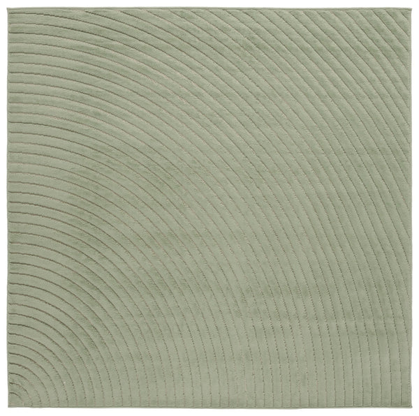 Safavieh Selena Modern Green Geometric Area Rug — Low-Profile Durable Power-Loomed Polypropylene Accent Mat 3'-0" x 5'-0" SLE664Y-3