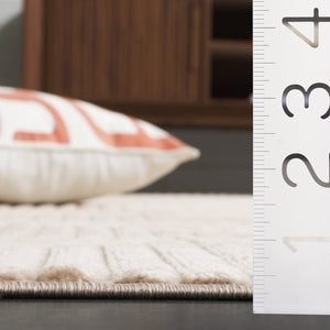 Safavieh Selena Modern Area Rug - Luxurious Soft Texture With Intricate Scallop Design For Timeless Elegance Beige Polypropylene Sle672b-4