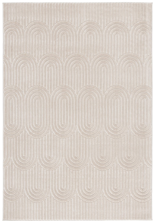 Safavieh Selena Modern Area Rug - Luxurious Soft Texture With Intricate Scallop Design For Timeless Elegance Beige Polypropylene Sle672b-4