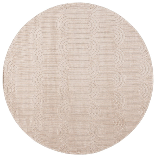 Safavieh Selena Modern Area Rug - Luxurious Soft Texture With Intricate Scallop Design For Timeless Elegance Beige Polypropylene Sle672b-4