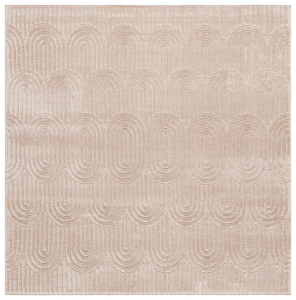 Safavieh Selena Modern Area Rug - Luxurious Soft Texture With Intricate Scallop Design For Timeless Elegance Beige Polypropylene Sle672b-4