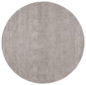 Safavieh Selena Modern Area Rug - Luxurious Soft Texture With Intricate Scallop Design For Timeless Elegance Grey Polypropylene Sle672f-7sq