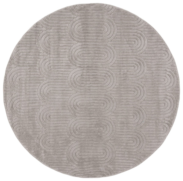 Safavieh Selena Modern Area Rug - Luxurious Soft Texture With Intricate Scallop Design For Timeless Elegance Grey Polypropylene Sle672f-7sq