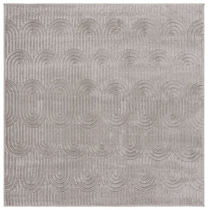 Safavieh Selena Modern Area Rug - Luxurious Soft Texture With Intricate Scallop Design For Timeless Elegance Grey Polypropylene Sle672f-7sq