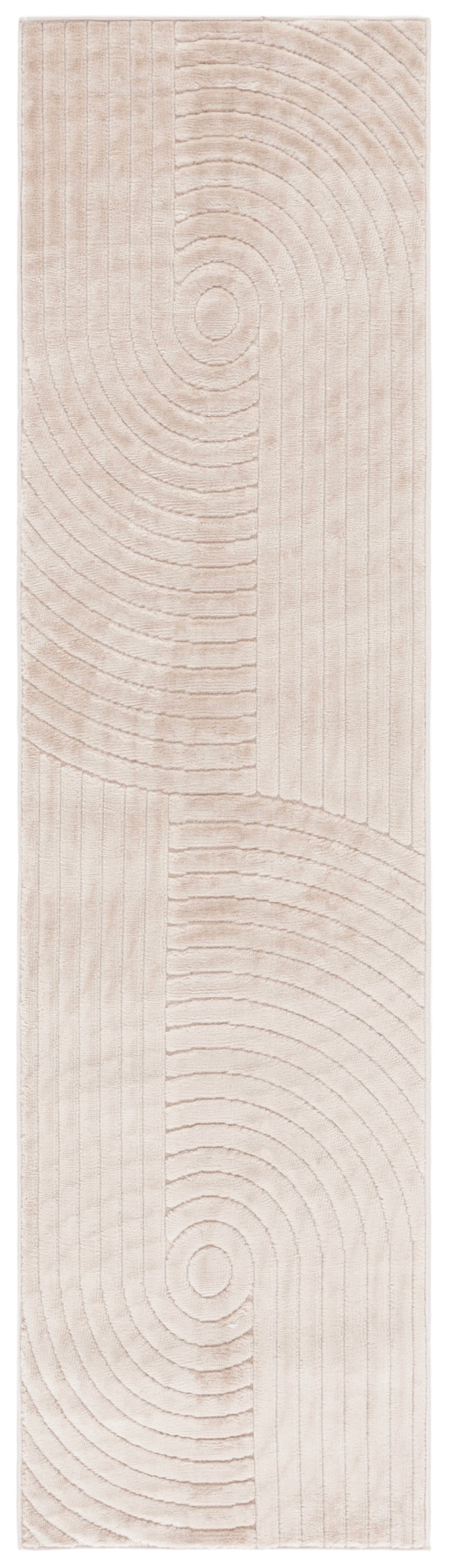 Safavieh Selena Neutral Beige Runner Rug — Power-Loomed Turkish Durability, Low-Profile 3/8" Pile Elegance 2'-2" x 12'-0" SLE674B-212