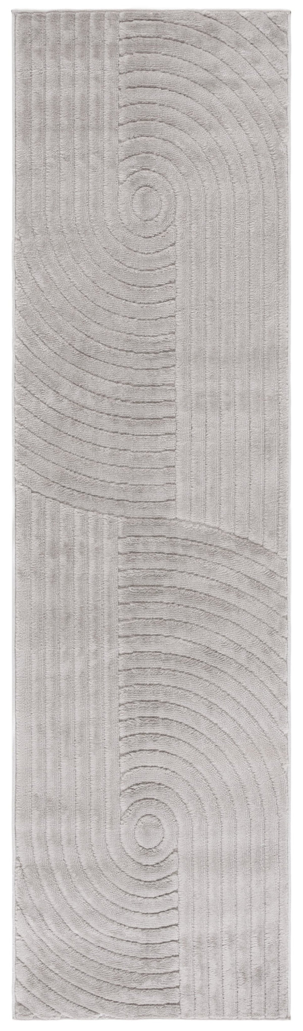 Safavieh Selena Modern Area Rug – Exquisite Turkish Craftsmanship With Concentric Circle Design For Any Space Grey Polypropylene Sle674f-9