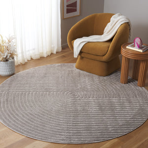 Safavieh Selena Modern Area Rug – Exquisite Turkish Craftsmanship With Concentric Circle Design For Any Space Grey Polypropylene Sle674f-9