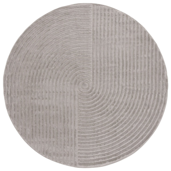 Safavieh Selena Modern Area Rug – Exquisite Turkish Craftsmanship With Concentric Circle Design For Any Space Grey Polypropylene Sle674f-9