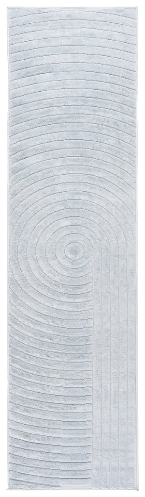 Safavieh Selena Modern Area Rug – Exquisite Turkish Craftsmanship With Concentric Circle Design For Any Space Blue Polypropylene Sle674m-7sq