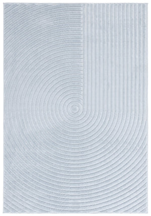 Safavieh Selena Modern Area Rug – Exquisite Turkish Craftsmanship With Concentric Circle Design For Any Space Blue Polypropylene Sle674m-7sq