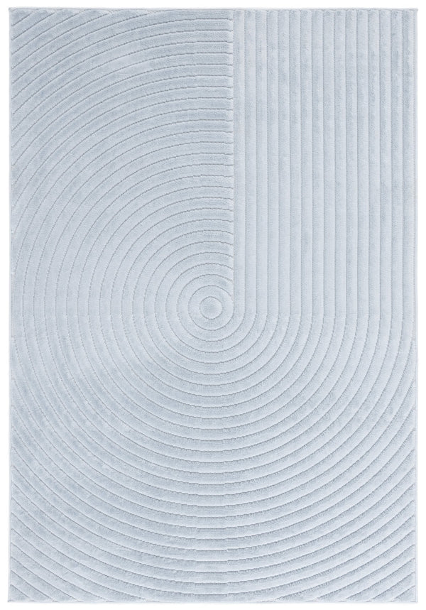 Safavieh Selena Modern Area Rug – Exquisite Turkish Craftsmanship With Concentric Circle Design For Any Space Blue Polypropylene Sle674m-7sq
