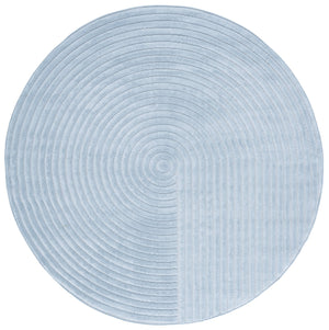 Safavieh Selena Modern Area Rug – Exquisite Turkish Craftsmanship With Concentric Circle Design For Any Space Blue Polypropylene Sle674m-7sq