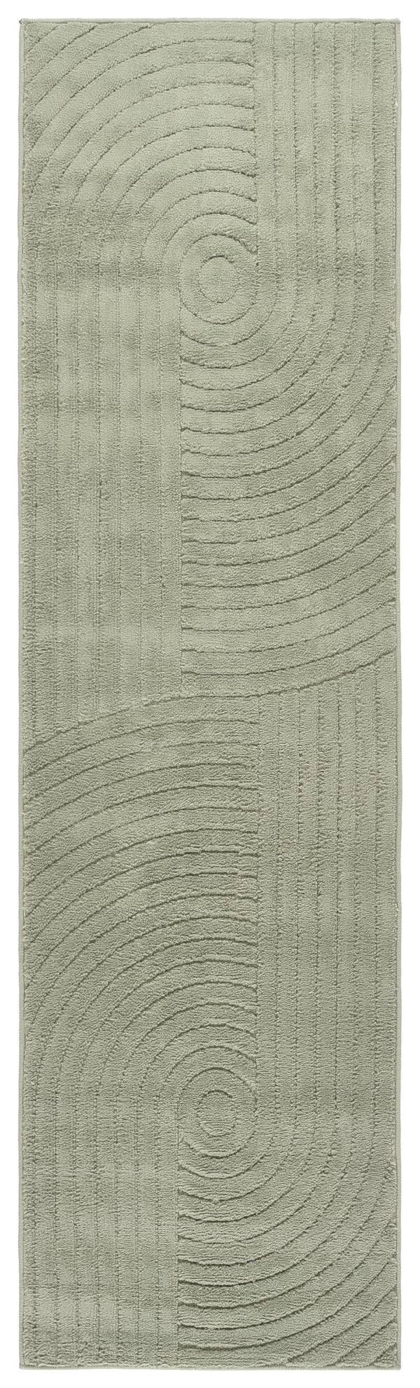 Safavieh Selena Modern Area Rug – Exquisite Turkish Craftsmanship With Concentric Circle Design For Any Space Green Polypropylene Sle674y-5