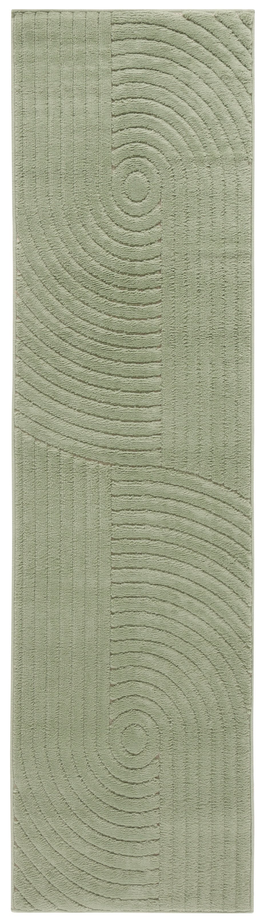 Safavieh Selena Serene Green Area Rug 6 X 9 Ft - Power-Loomed Turkish Polypropylene, Low-Profile Durable Finish 6'-0" x 8'-0" SLE674Y-68