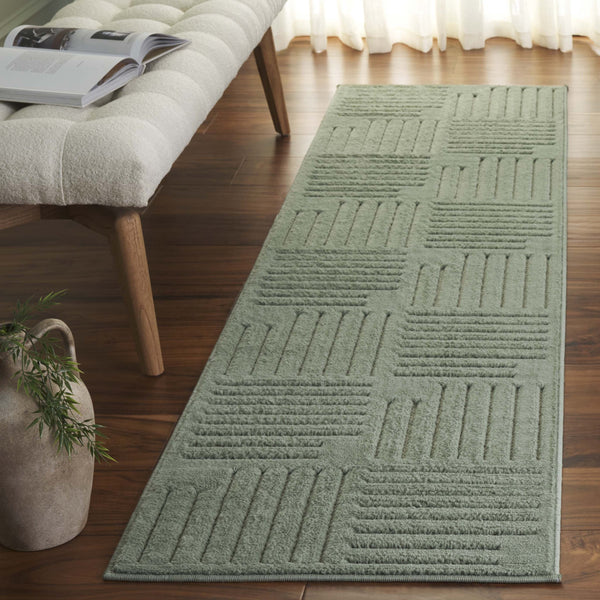 Safavieh Selena Exquisite Area Rug - Modern Turkish Design With Geometric Patterns For Stylish Home Decor Green Polypropylene Sle678y-28