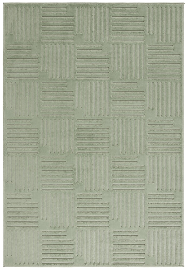 Safavieh Selena Modern Green Area Rug — Low-Profile Polypropylene With Sisal Accents, Durable & Easy Care 6'-0" x 9'-0" SLE678Y-6