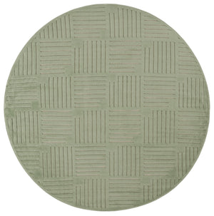 Safavieh Selena Modern Turkish Green Runner Rug With Low-Pile Geometric Design, Durable Power-Loomed Style 2'-2" x 4'-0" SLE678Y-24