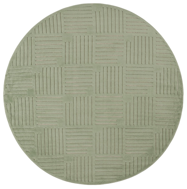 Safavieh Selena Elegant Green Geometric Area Rug — Power-Loomed In Turkey, Durable Polypropylene Sisal Accents 10'-0" x 14'-0" SLE678Y-10