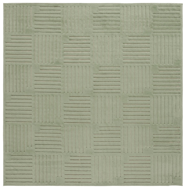 Safavieh Selena Elegant Green Geometric Area Rug — Power-Loomed In Turkey, Durable Polypropylene Sisal Accents 10'-0" x 14'-0" SLE678Y-10