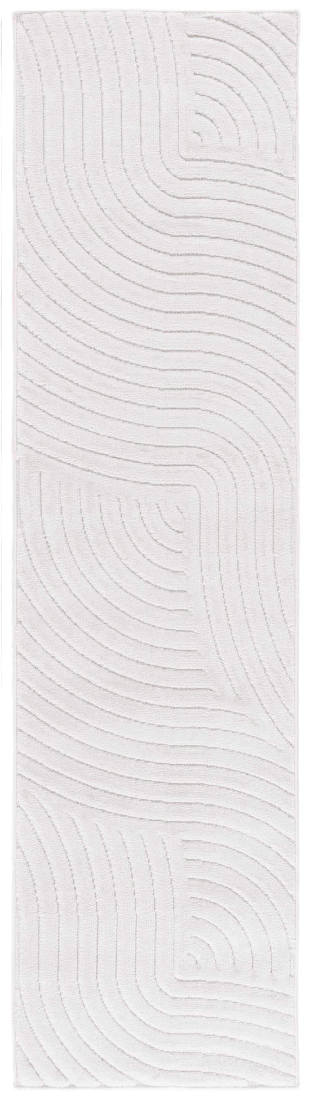 Safavieh Selena Round Ivory Area Rug — Power-Loomed In Turkey, Low-Profile 3/8" Pile, Stain-Resistant Elegance 5'-3" x 5'-3" SLE680A-5R