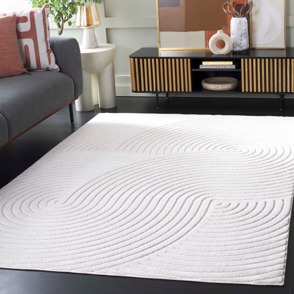 Safavieh Selena Ivory Area Rug For Large Rooms — Low Pile, Power-Loomed Durability, Stain-Resistant Polypropylene 10'-0" x 14'-0" SLE680A-10