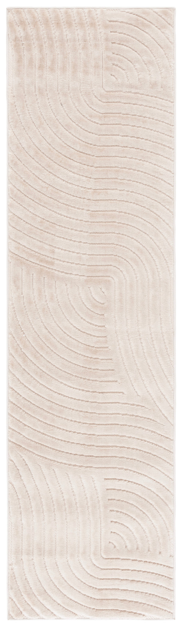 Safavieh Selena Modern Beige Runner Rug With Subtle Geometric Texture, Low-Profile Durable Power-Loomed Carpet 2'-2" x 6'-0" SLE680B-26