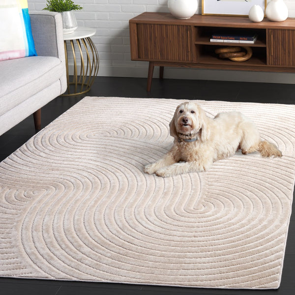 Safavieh Selena Modern Area Rug - Exquisite Power-loomed Design For Timeless Elegance And Comfort Beige Polypropylene Sle680b-9