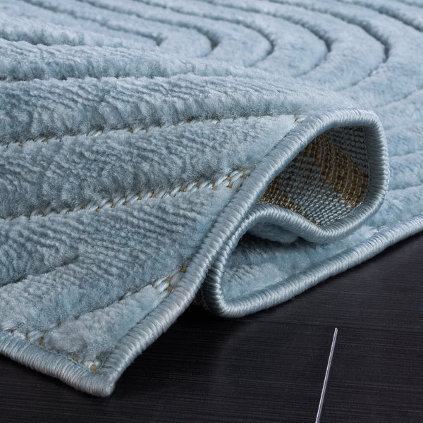 Safavieh Selena Serene Blue Area Rug — Low-Profile Durable Polypropylene Accent Rug For Modern Spaces 3'-0" x 5'-0" SLE680M-3