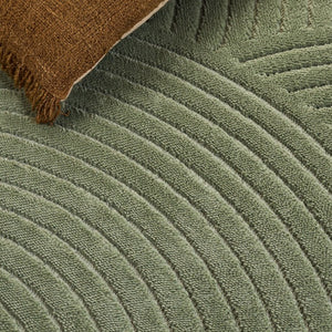 Safavieh Selena Solid Neutral Polypropylene Area Rug for Large Living Rooms Low Pile Floor Anchor Green 6'-0" x 9'-0" SLE680Y-6