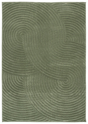 Safavieh Selena Solid Neutral Polypropylene Area Rug for Large Living Rooms Low Pile Floor Anchor Green 6'-0" x 9'-0" SLE680Y-6