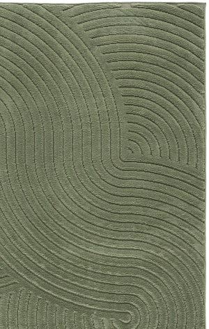 Safavieh Selena Solid Neutral Polypropylene Area Rug for Large Living Rooms Low Pile Floor Anchor Green 6'-0" x 9'-0" SLE680Y-6