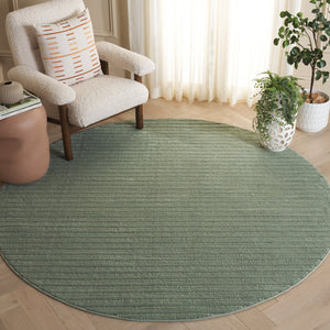 Safavieh Selena Modern Green Area Rug - Low-Profile Polypropylene With Sisal Backing, Durable & Sleek Finish 4'-0" x 4'-0" SLE682Y-4SQ