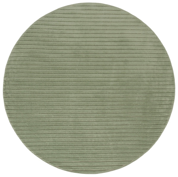 Safavieh Selena Round Green Area Rug — Minimal Power-Loomed Polypropylene With Sisal Backing, Durable Comfort 4'-0" x 4'-0" SLE682Y-4R