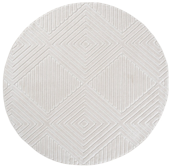 Safavieh Selena Modern Ivory Area Rug — Power-Loomed In Turkey, Low-Profile Durable Polypropylene Blend 4'-0" x 6'-0" SLE684A-4