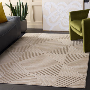 Safavieh Selena Compact Beige Area Rug For Entryway Or Bedside — Low-Profile, Durable Power-Loomed Turkish Quality 3'-0" x 5'-0" SLE684B-3