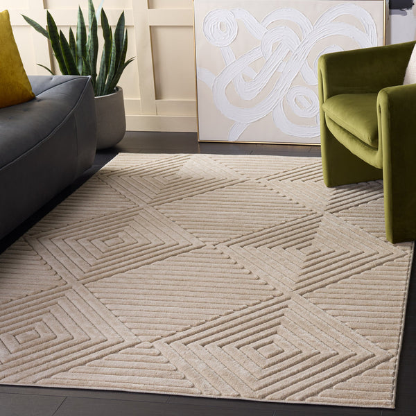 Safavieh Selena Modern Beige Runner Rug — Low-Profile 3/8" Pile, Power-Loomed Durability, Slip-Resistant Finish 2'-2" x 8'-0" SLE684B-28