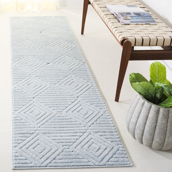 Safavieh Selena Modern Blue Area Rug - Durable Power‑Loomed Polypropylene With Sisal Accents, Low‑Profile Design 3'-0" x 5'-0" SLE684M-3