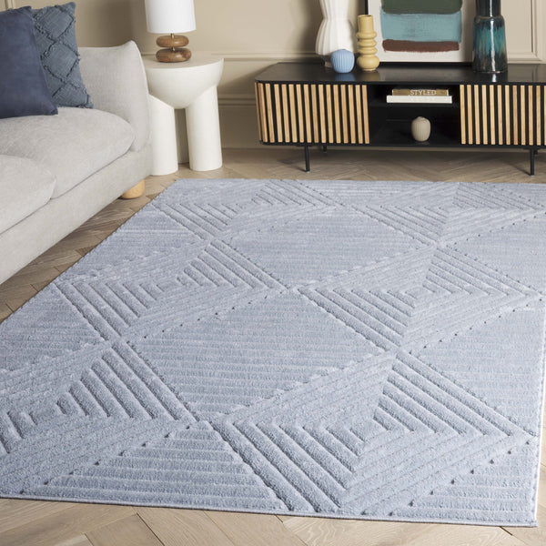 Safavieh Selena Modern Blue Area Rug - Durable Power‑Loomed Polypropylene With Sisal Accents, Low‑Profile Design 3'-0" x 5'-0" SLE684M-3