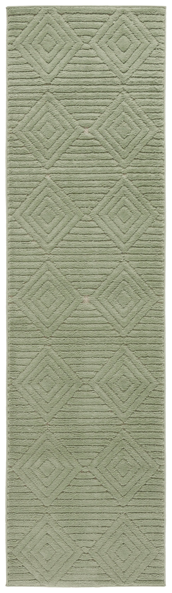 Safavieh Selena Modern Green Area Rug — Low-Profile 3/8" Pile, Durable Polypropylene, Sisal-Latex Backing 3'-0" x 5'-0" SLE684Y-3