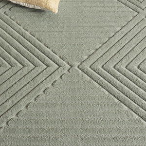Safavieh Selena Modern Power-loomed Area Rug - Luxurious Turkish Design With Geometric Elegance For Any Room Green Polypropylene Sle684y-9