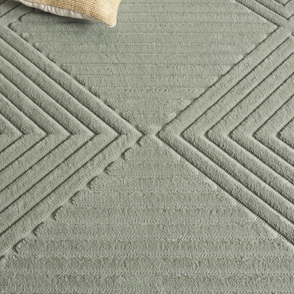 Safavieh Selena Modern Power-loomed Area Rug - Luxurious Turkish Design With Geometric Elegance For Any Room Green Polypropylene Sle684y-9