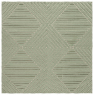 Safavieh Selena Low-Profile Green Runner Rug — Minimalist Geometric Modern, Durable Power-Loomed Turkish Construction 2'-2" x 6'-0" SLE684Y-26